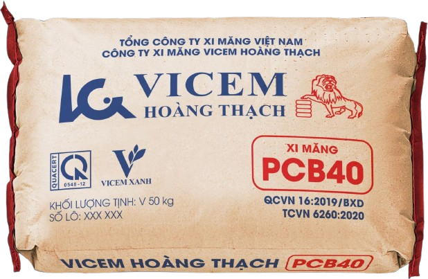 Xi măng Hoàng Thạch PCB40 mặt trước